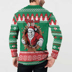 Jingle Rabbitohs Jump Personalized Button Sweatshirt Christmas Rugby League Spirit - Aussie Hoodie