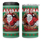 Jingle Rabbitohs Jump Personalized 4 in 1 Can Cooler Tumbler Christmas Rugby League Spirit - Aussie Hoodie