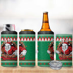 Jingle Rabbitohs Jump Personalized 4 in 1 Can Cooler Tumbler Christmas Rugby League Spirit - Aussie Hoodie