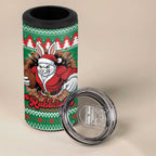 Jingle Rabbitohs Jump Personalized 4 in 1 Can Cooler Tumbler Christmas Rugby League Spirit - Aussie Hoodie
