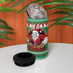 Jingle Rabbitohs Jump Personalized 4 in 1 Can Cooler Tumbler Christmas Rugby League Spirit - Aussie Hoodie