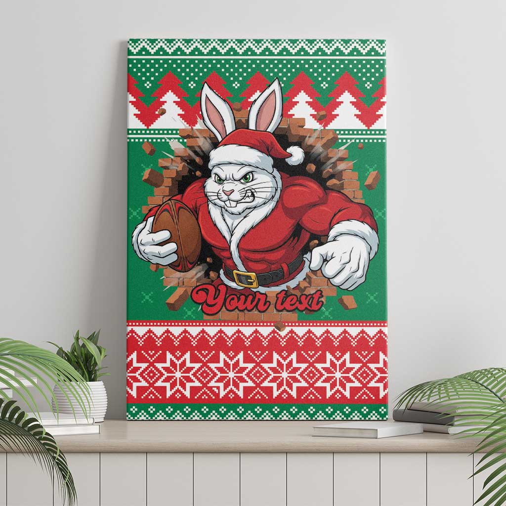 Jingle Rabbitohs Jump Personalized Canvas Wall Art Christmas Rugby League Spirit - Aussie Hoodie