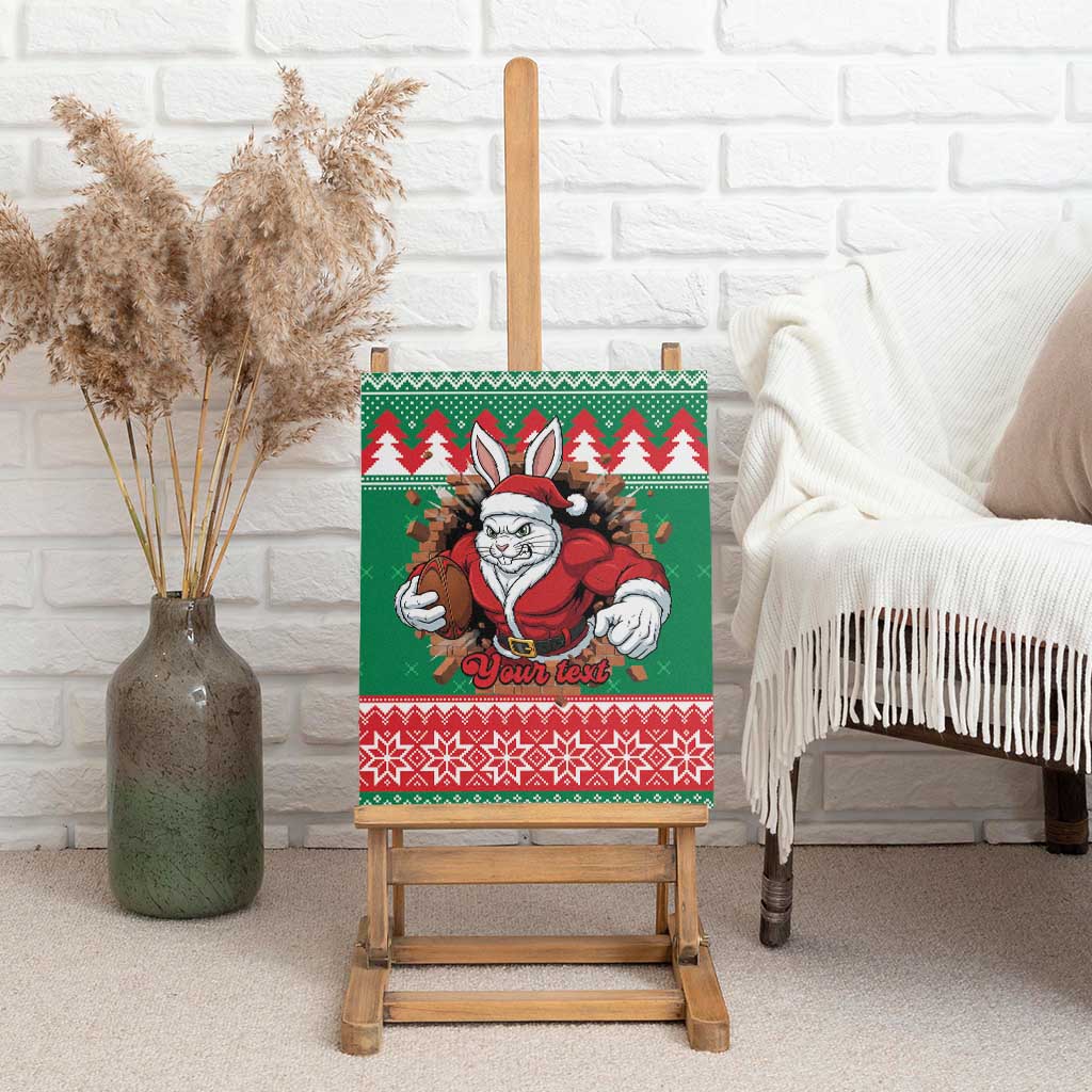 Jingle Rabbitohs Jump Personalized Canvas Wall Art Christmas Rugby League Spirit - Aussie Hoodie