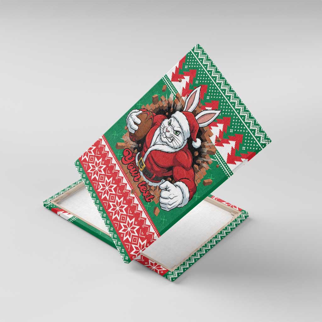 Jingle Rabbitohs Jump Personalized Canvas Wall Art Christmas Rugby League Spirit - Aussie Hoodie