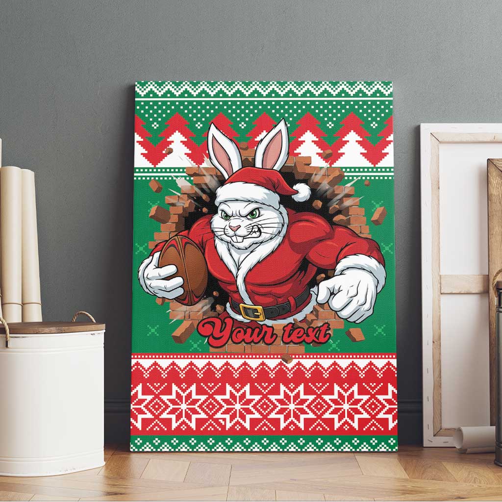Jingle Rabbitohs Jump Personalized Canvas Wall Art Christmas Rugby League Spirit - Aussie Hoodie