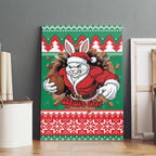Jingle Rabbitohs Jump Personalized Canvas Wall Art Christmas Rugby League Spirit - Aussie Hoodie