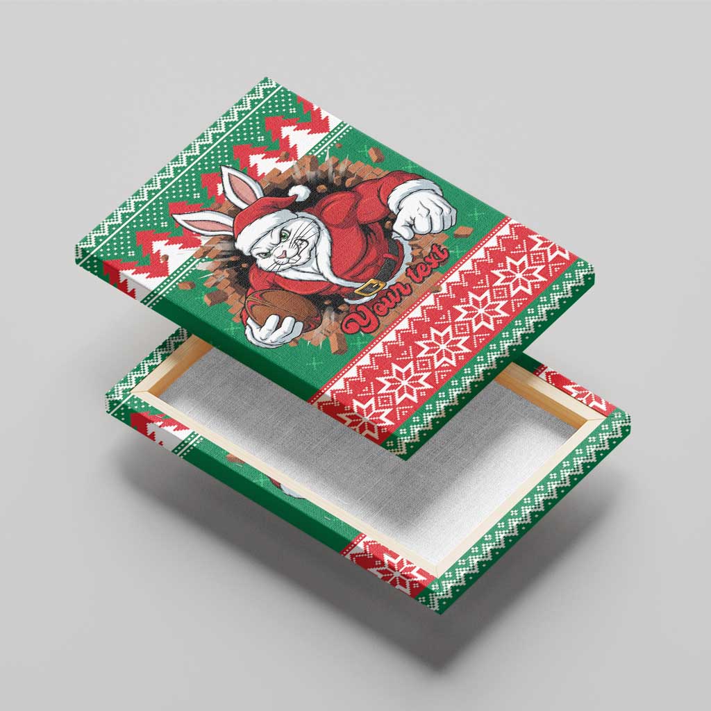 Jingle Rabbitohs Jump Personalized Canvas Wall Art Christmas Rugby League Spirit - Aussie Hoodie