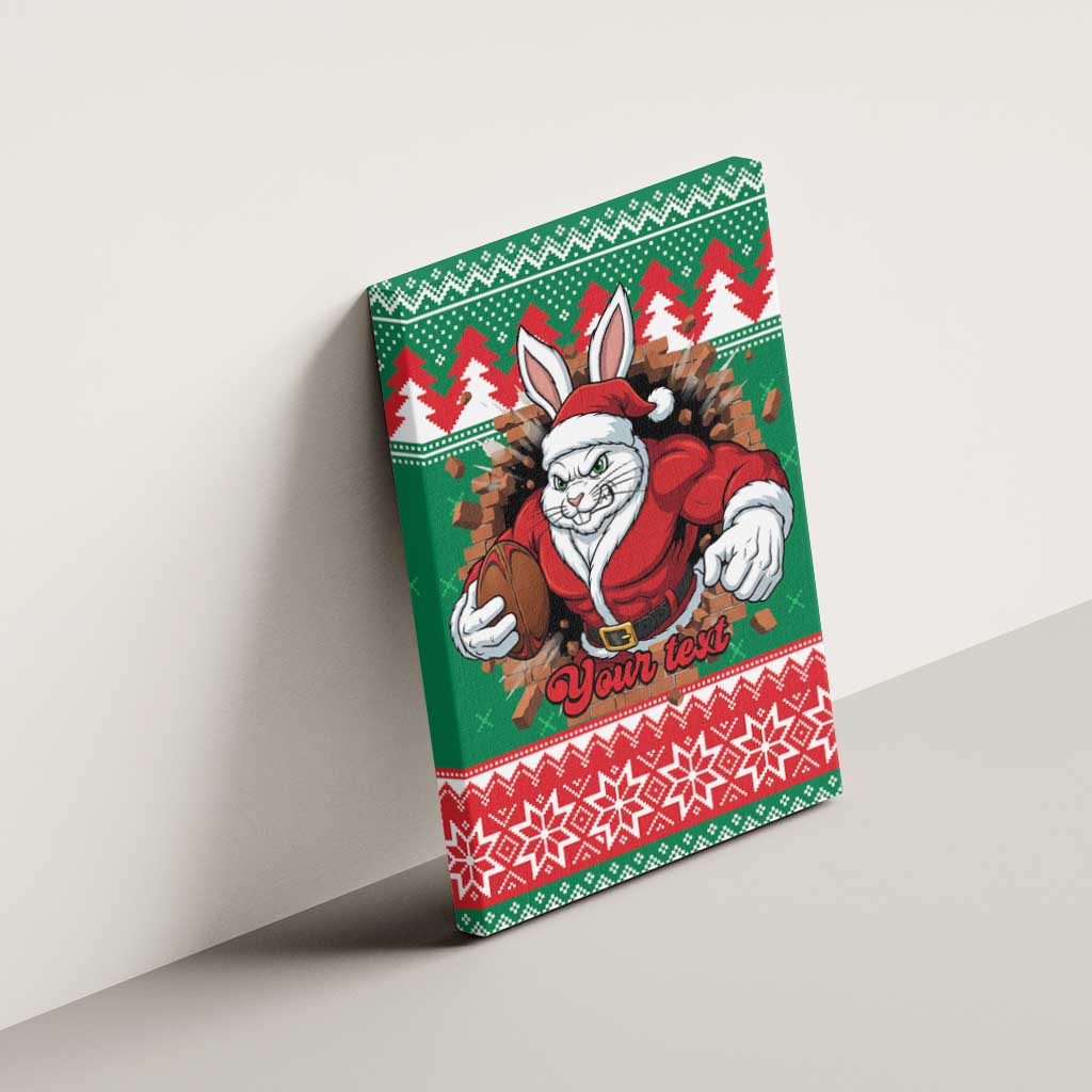 Jingle Rabbitohs Jump Personalized Canvas Wall Art Christmas Rugby League Spirit - Aussie Hoodie