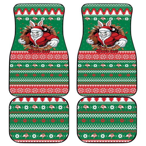 Jingle Rabbitohs Jump Personalized Car Mats Christmas Rugby League Spirit - Aussie Hoodie