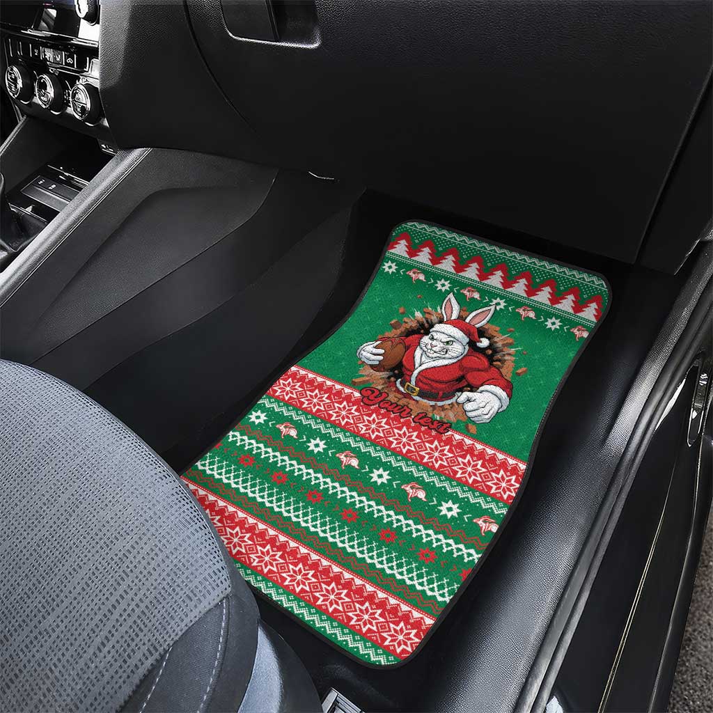 Jingle Rabbitohs Jump Personalized Car Mats Christmas Rugby League Spirit - Aussie Hoodie