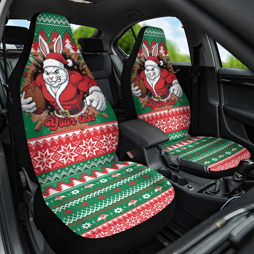 Jingle Rabbitohs Jump Personalized Car Seat Cover Christmas Rugby League Spirit - Aussie Hoodie