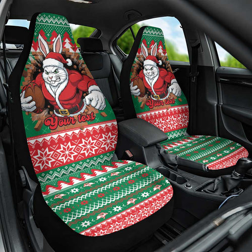 Jingle Rabbitohs Jump Personalized Car Seat Cover Christmas Rugby League Spirit - Aussie Hoodie