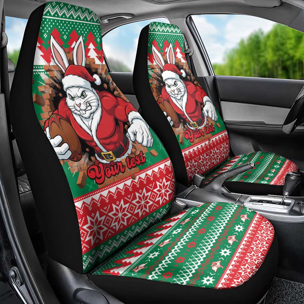 Jingle Rabbitohs Jump Personalized Car Seat Cover Christmas Rugby League Spirit - Aussie Hoodie