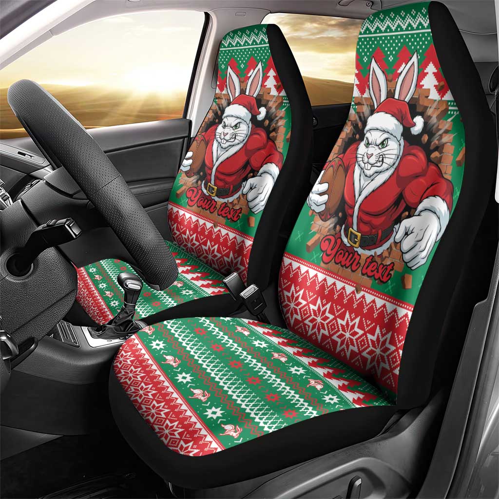 Jingle Rabbitohs Jump Personalized Car Seat Cover Christmas Rugby League Spirit - Aussie Hoodie