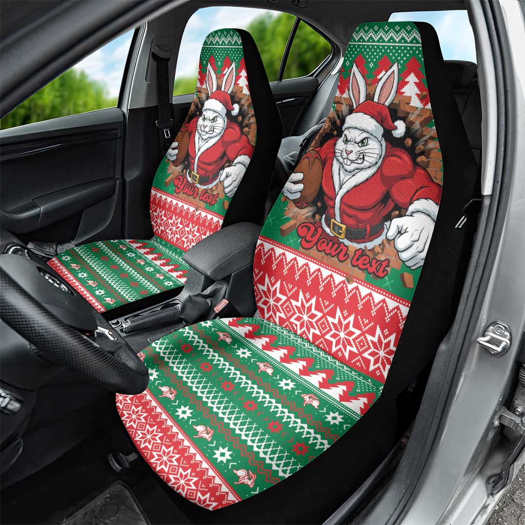Jingle Rabbitohs Jump Personalized Car Seat Cover Christmas Rugby League Spirit - Aussie Hoodie