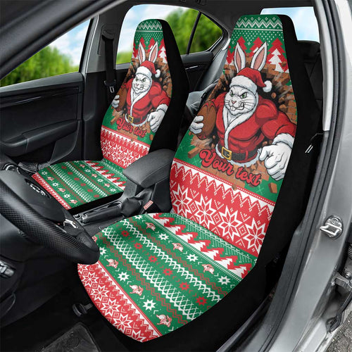 Jingle Rabbitohs Jump Personalized Car Seat Cover Christmas Rugby League Spirit - Aussie Hoodie