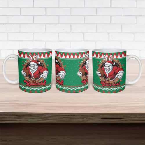Jingle Rabbitohs Jump Personalized Ceramic Mug Christmas Rugby League Spirit - Aussie Hoodie