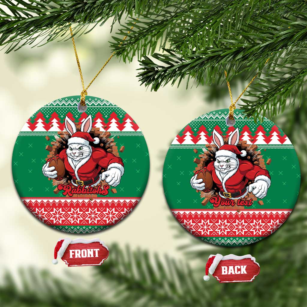 Jingle Rabbitohs Jump Personalized Ceramic Ornament Christmas Rugby League Spirit - Aussie Hoodie