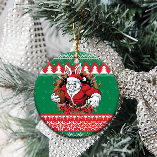 Jingle Rabbitohs Jump Personalized Ceramic Ornament Christmas Rugby League Spirit - Aussie Hoodie