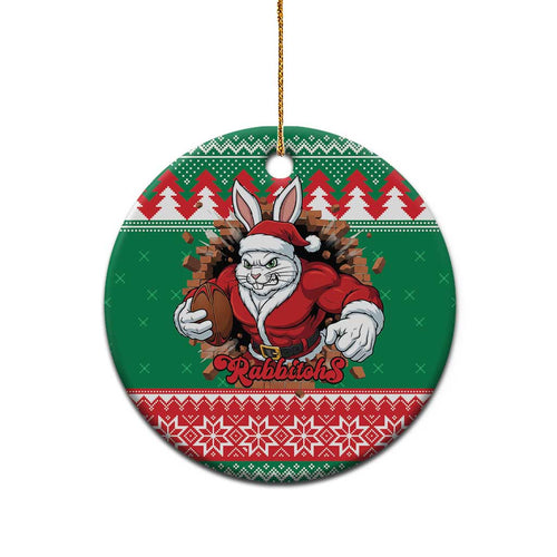 Jingle Rabbitohs Jump Personalized Ceramic Ornament Christmas Rugby League Spirit - Aussie Hoodie