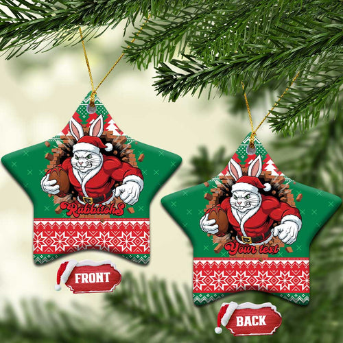 Jingle Rabbitohs Jump Personalized Ceramic Ornament Christmas Rugby League Spirit - Aussie Hoodie