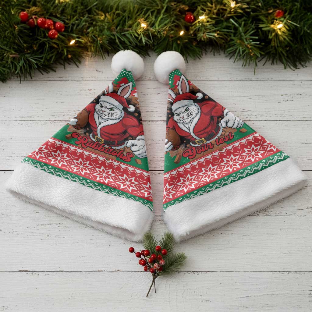 Jingle Rabbitohs Jump Personalized Christmas Santa Hat Christmas Rugby League Spirit - Aussie Hoodie
