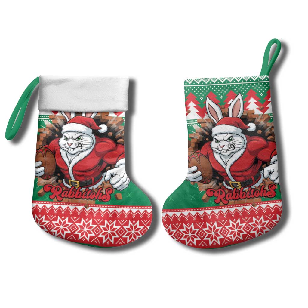 Jingle Rabbitohs Jump Personalized Christmas Stocking Christmas Rugby League Spirit - Aussie Hoodie