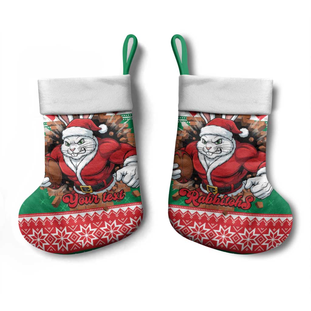 Jingle Rabbitohs Jump Personalized Christmas Stocking Christmas Rugby League Spirit - Aussie Hoodie