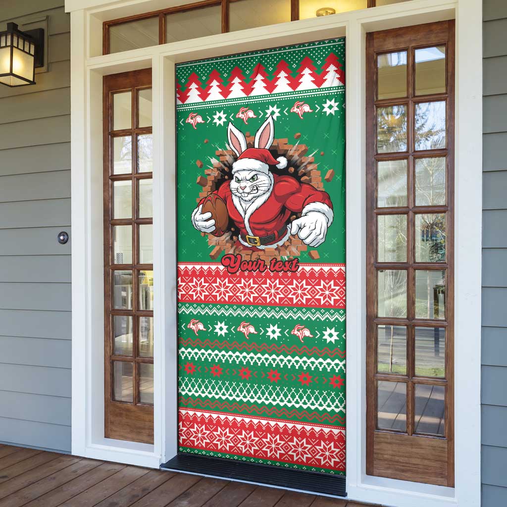 Jingle Rabbitohs Jump Personalized Door Cover Christmas Rugby League Spirit - Aussie Hoodie