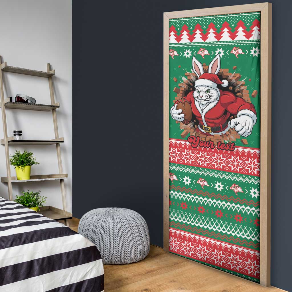 Jingle Rabbitohs Jump Personalized Door Cover Christmas Rugby League Spirit - Aussie Hoodie