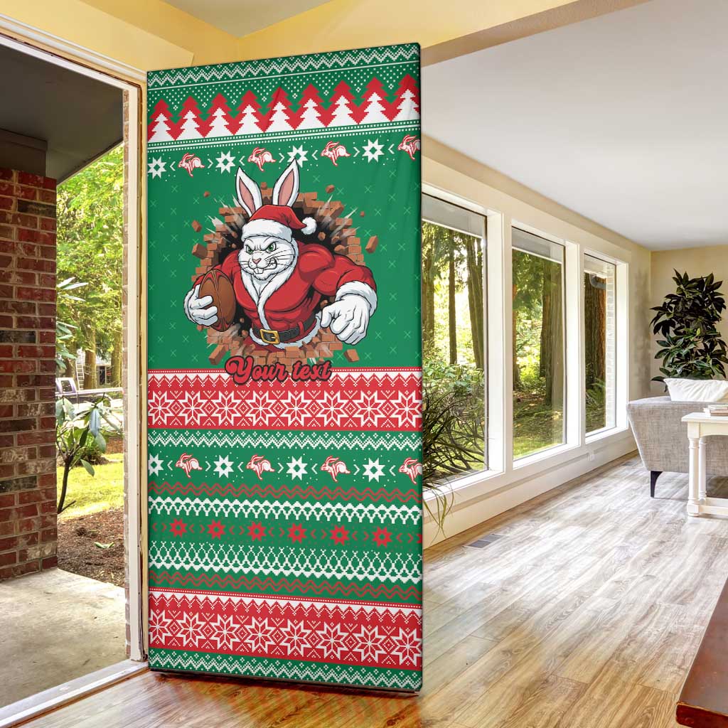 Jingle Rabbitohs Jump Personalized Door Cover Christmas Rugby League Spirit - Aussie Hoodie