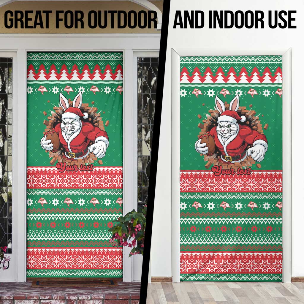 Jingle Rabbitohs Jump Personalized Door Cover Christmas Rugby League Spirit - Aussie Hoodie