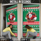 Jingle Rabbitohs Jump Personalized Door Cover Christmas Rugby League Spirit - Aussie Hoodie