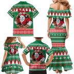 Jingle Rabbitohs Jump Personalized Family Matching Mermaid Dress and Hawaiian Shirt Christmas Rugby League Spirit - Aussie Hoodie