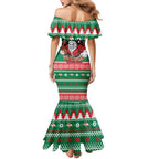 Jingle Rabbitohs Jump Personalized Family Matching Mermaid Dress and Hawaiian Shirt Christmas Rugby League Spirit - Aussie Hoodie