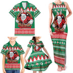 Jingle Rabbitohs Jump Personalized Family Matching Tank Maxi Dress and Hawaiian Shirt Christmas Rugby League Spirit - Aussie Hoodie
