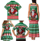 Jingle Rabbitohs Jump Personalized Family Matching Tank Maxi Dress and Hawaiian Shirt Christmas Rugby League Spirit - Aussie Hoodie