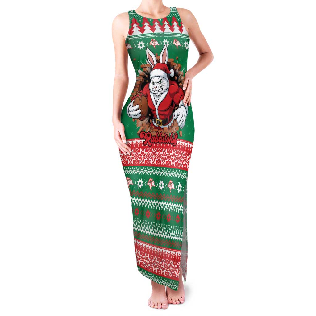 Jingle Rabbitohs Jump Personalized Family Matching Tank Maxi Dress and Hawaiian Shirt Christmas Rugby League Spirit - Aussie Hoodie