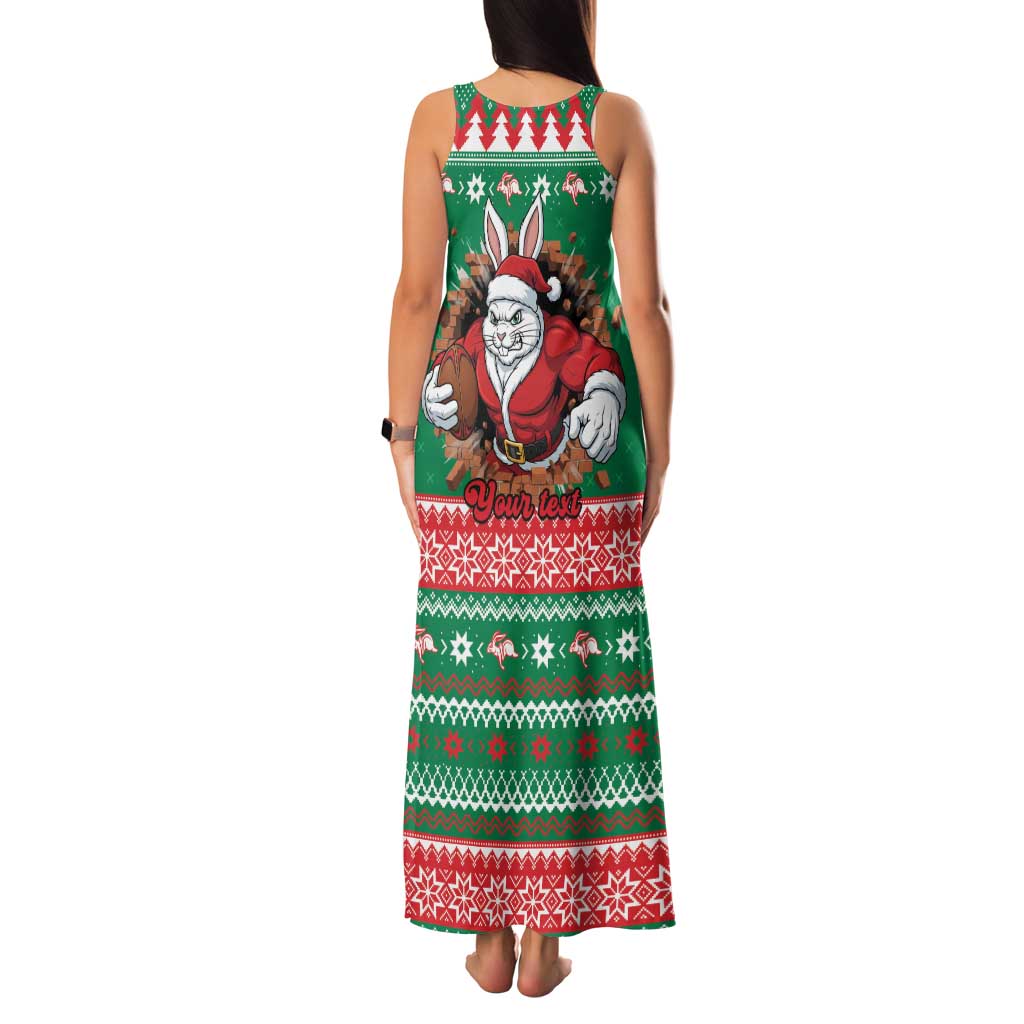 Jingle Rabbitohs Jump Personalized Family Matching Tank Maxi Dress and Hawaiian Shirt Christmas Rugby League Spirit - Aussie Hoodie