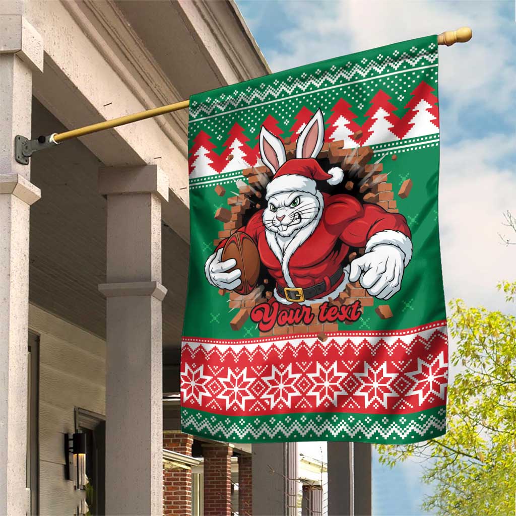 Jingle Rabbitohs Jump Personalized Garden Flag Christmas Rugby League Spirit - Aussie Hoodie