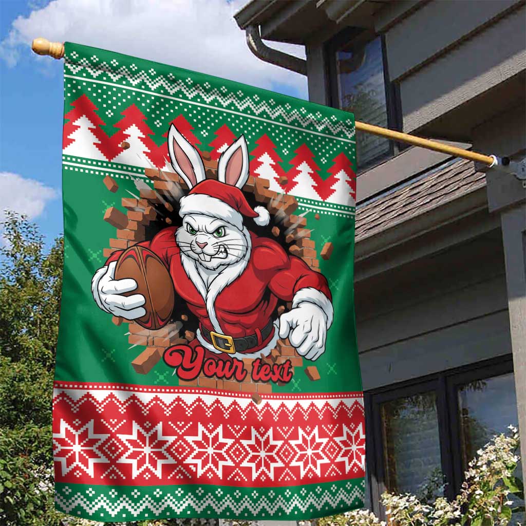 Jingle Rabbitohs Jump Personalized Garden Flag Christmas Rugby League Spirit - Aussie Hoodie