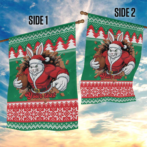 Jingle Rabbitohs Jump Personalized Garden Flag Christmas Rugby League Spirit - Aussie Hoodie