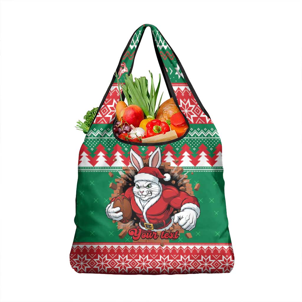 Jingle Rabbitohs Jump Personalized Grocery Bag Christmas Rugby League Spirit - Aussie Hoodie