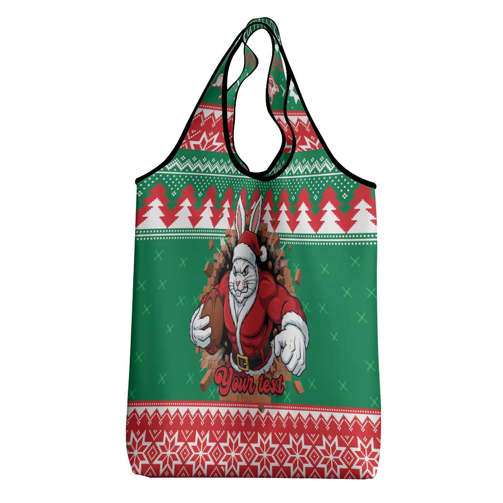 Jingle Rabbitohs Jump Personalized Grocery Bag Christmas Rugby League Spirit - Aussie Hoodie