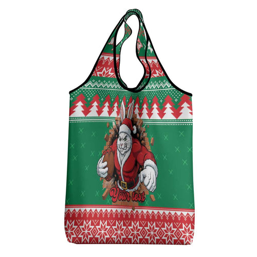 Jingle Rabbitohs Jump Personalized Grocery Bag Christmas Rugby League Spirit - Aussie Hoodie