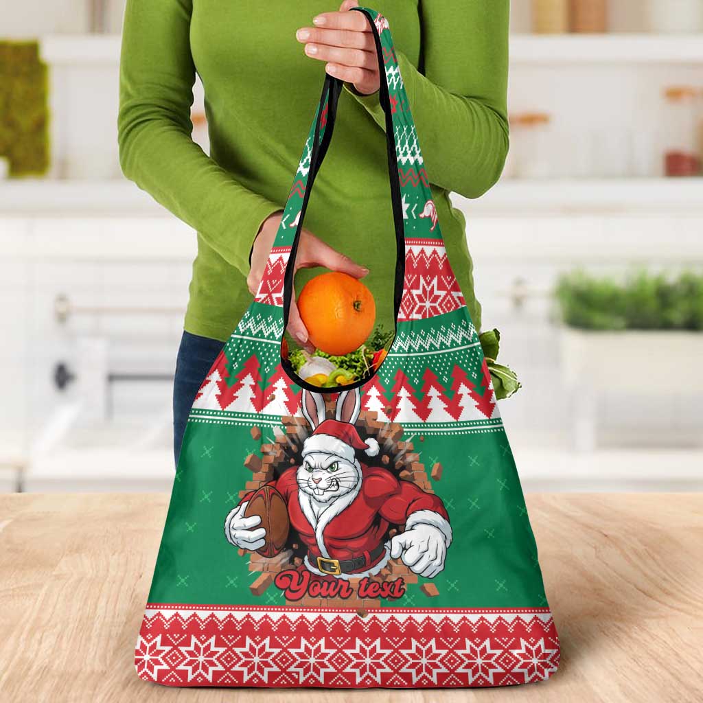 Jingle Rabbitohs Jump Personalized Grocery Bag Christmas Rugby League Spirit - Aussie Hoodie