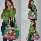 Jingle Rabbitohs Jump Personalized Grocery Bag Christmas Rugby League Spirit - Aussie Hoodie
