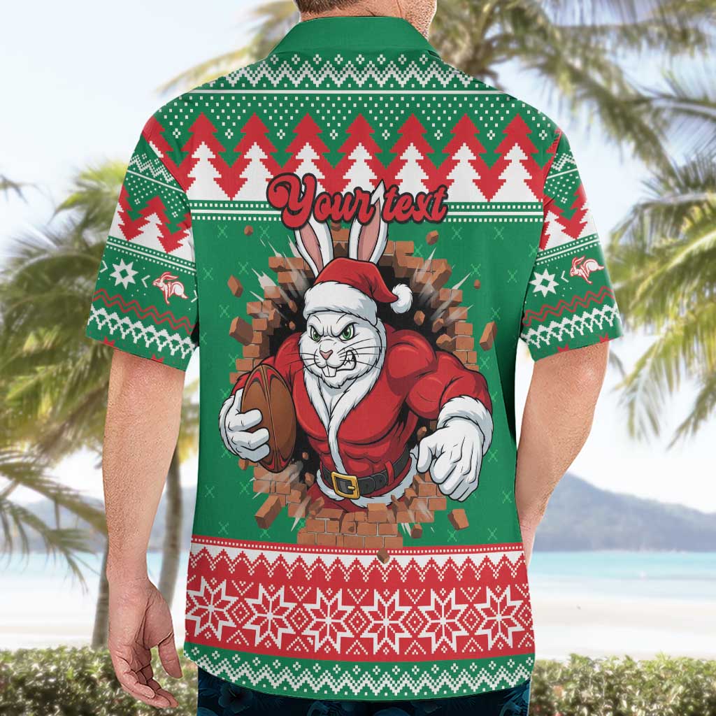 Jingle Rabbitohs Jump Personalized Hawaiian Shirt Christmas Rugby League Spirit - Aussie Hoodie