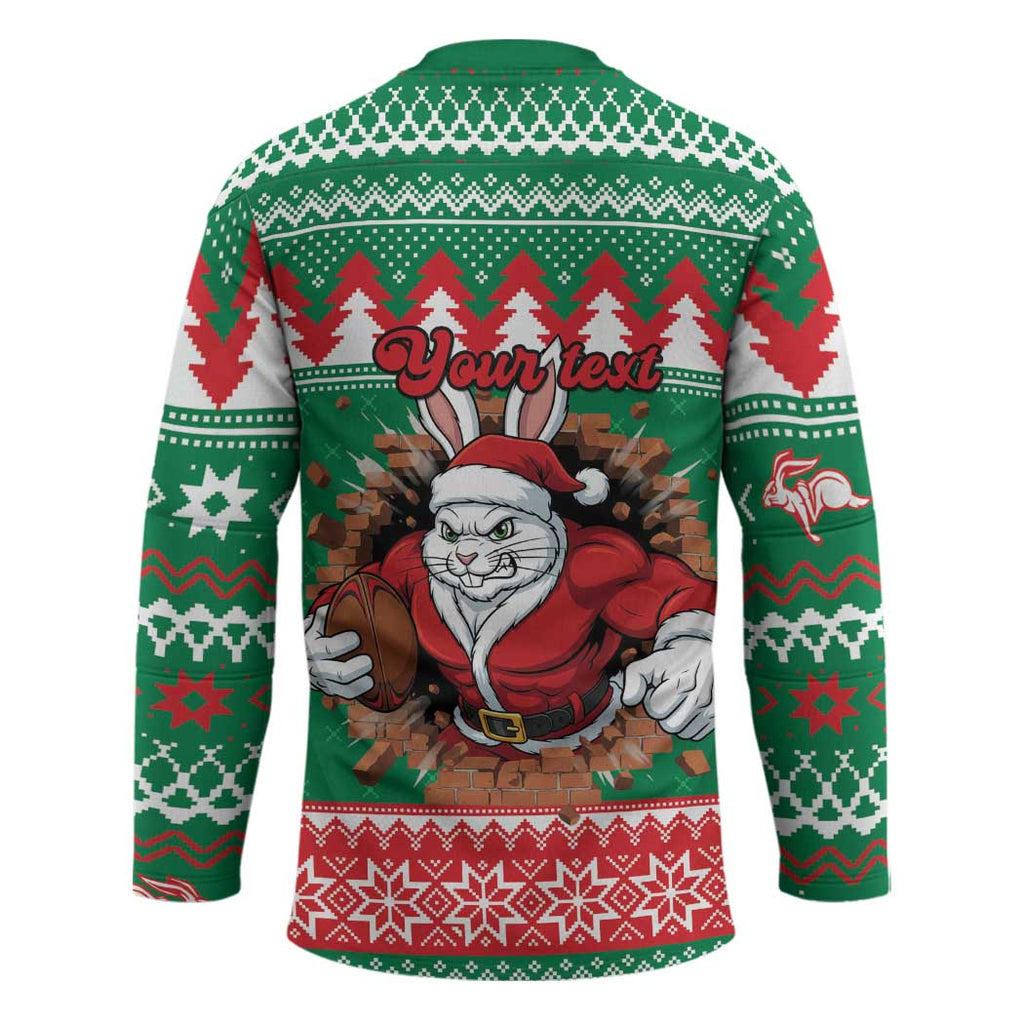 Jingle Rabbitohs Jump Personalized Hockey Jersey Christmas Rugby League Spirit - Aussie Hoodie