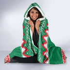 Jingle Rabbitohs Jump Personalized Hooded Blanket Christmas Rugby League Spirit - Aussie Hoodie